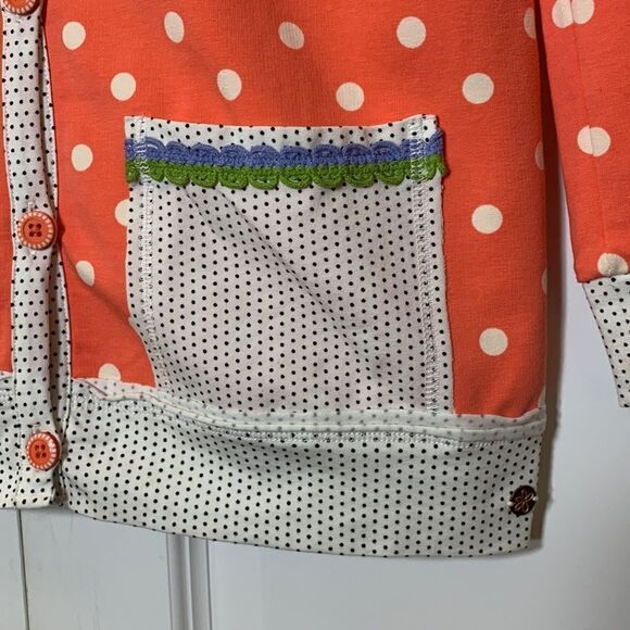 435 by Matilda Jane Size 14 orange polkadot light weight jacket - Picture 3 of 9